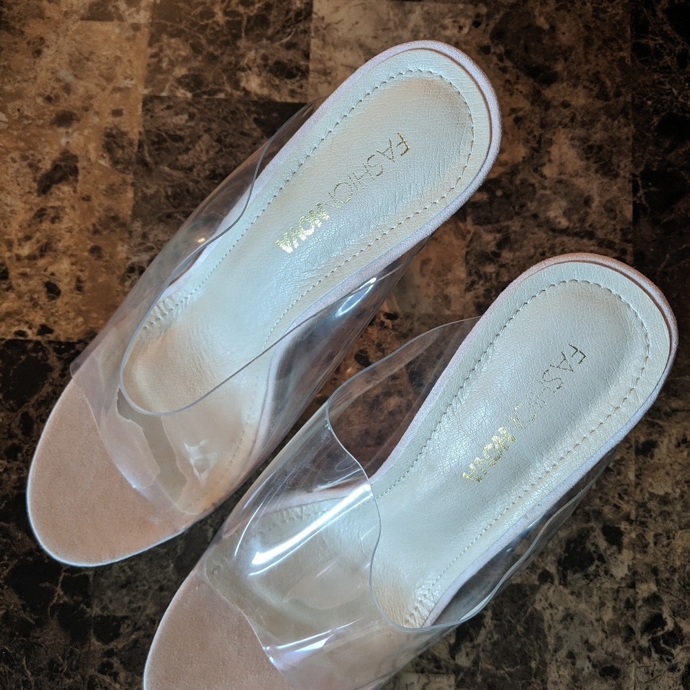 Size 9 Clear shoes